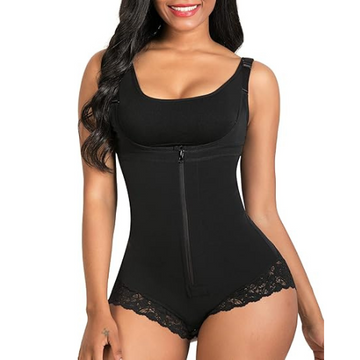 Front Zipper Bodysuit