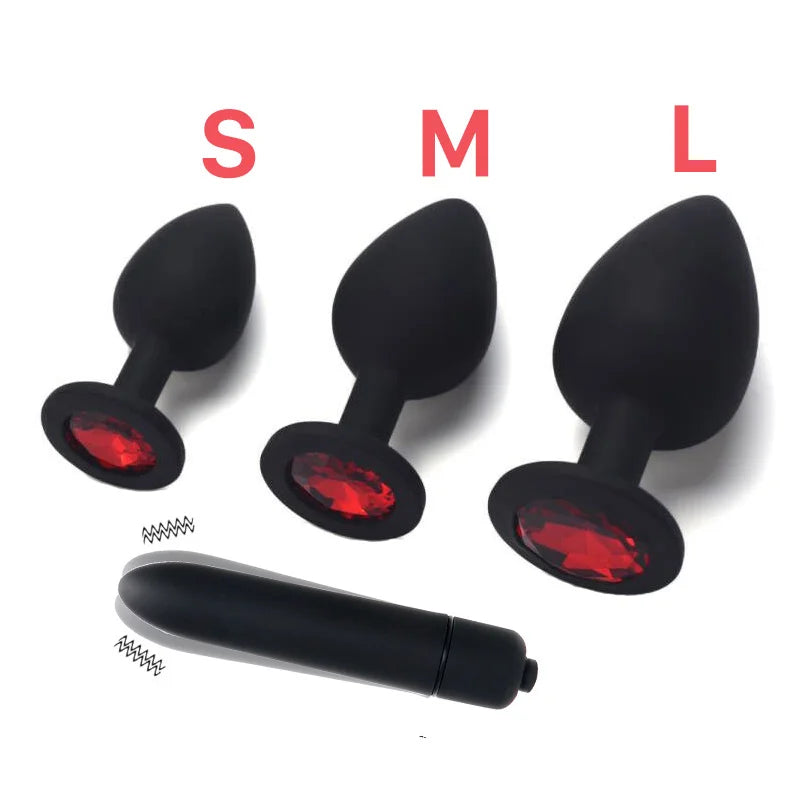 Silicone Anal Plug Vibrator Silicone Anal Plug Vibrator