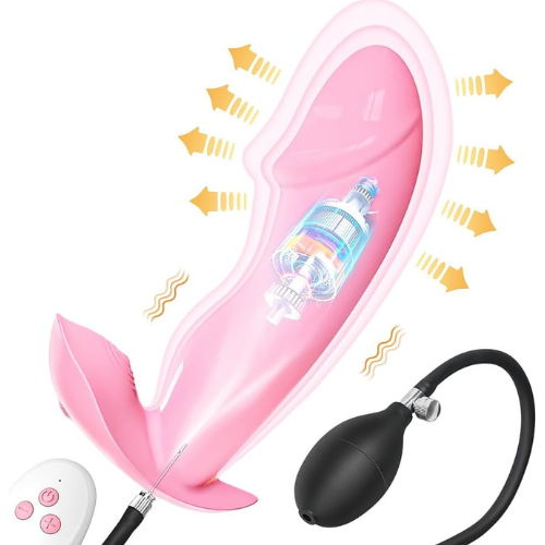 Inflatable Remote Butt Plug Vibrator