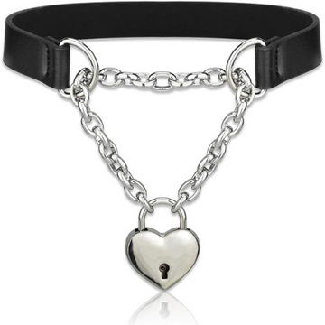 Heart Bondage Collar