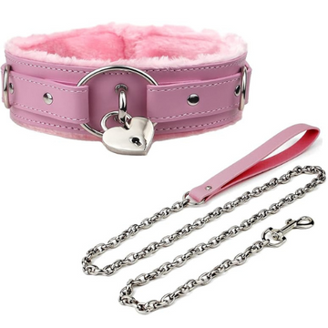 Pink Leash and Chocker Set