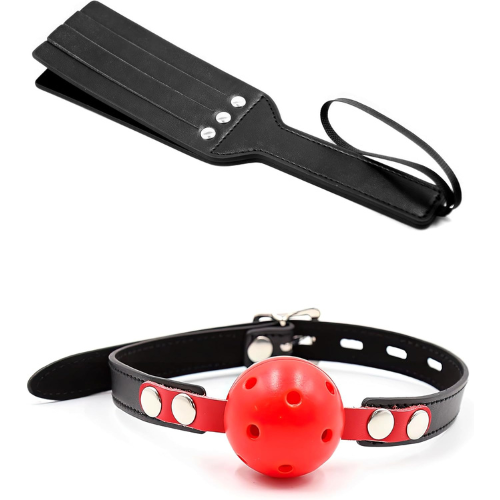 Flogger and Ball Gag Set