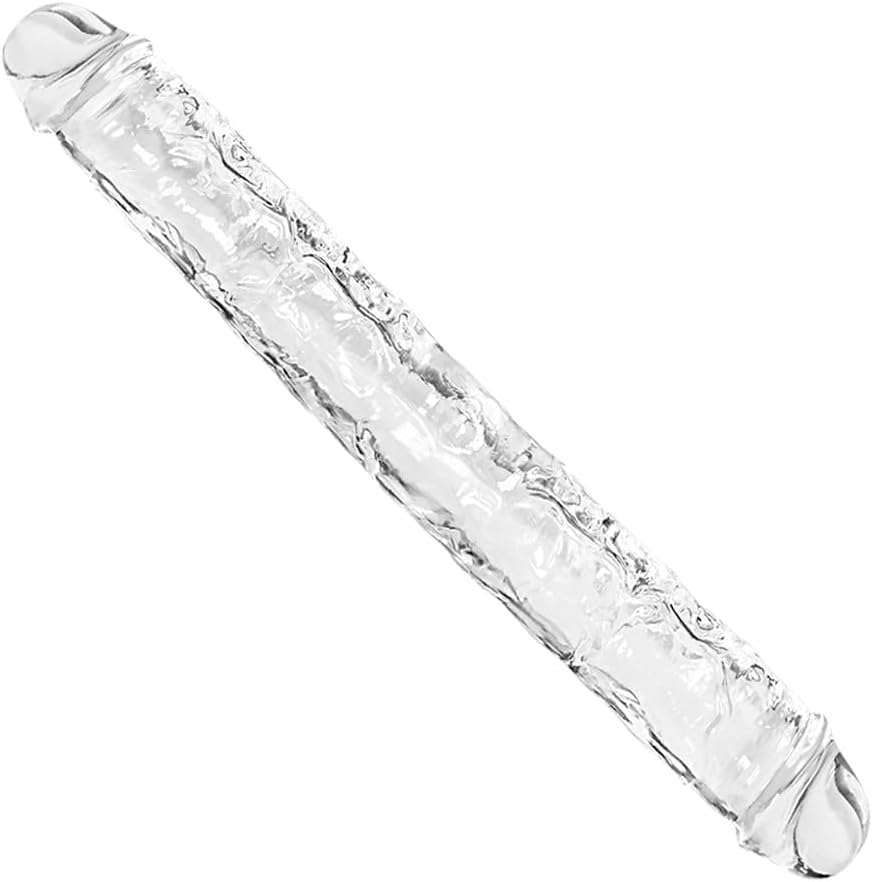 Clear double ended dildo