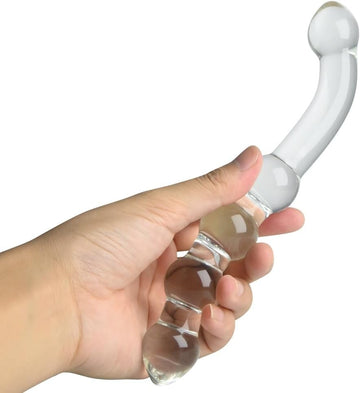 Double Glass Beaded Dildo