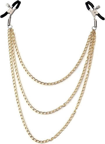 Gold Chain Nipple Clamps