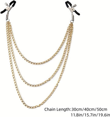 Gold Chain Nipple Clamps