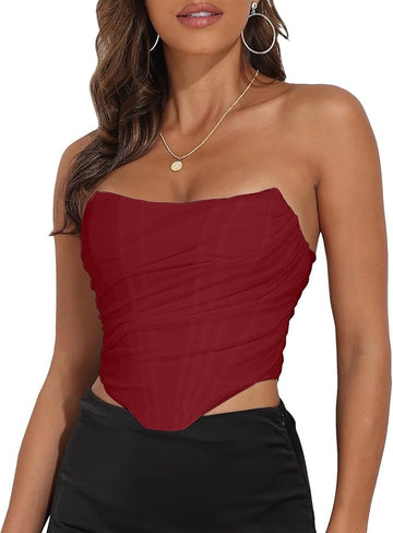 Strapless Mesh Corset