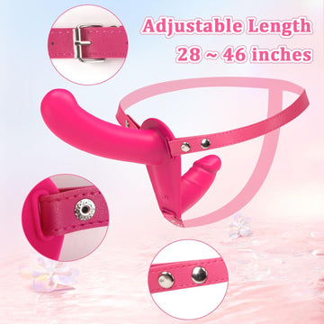 2 in 1 Pink Vibrating Stap on