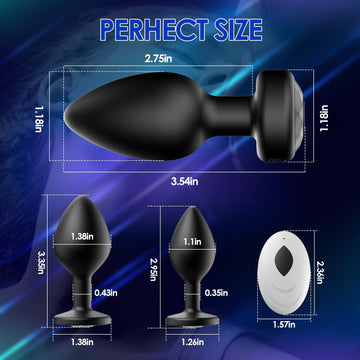 3PCS Silicone Butt Plug Set