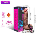 Premium Wireless Vibrator Telescopic Dildos For Women Big Dildo Vibrator Heating Skin Feeling Dick Realistic Penis Large falos Silicone