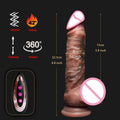 Telescopic Realistic Vibrator Dildo