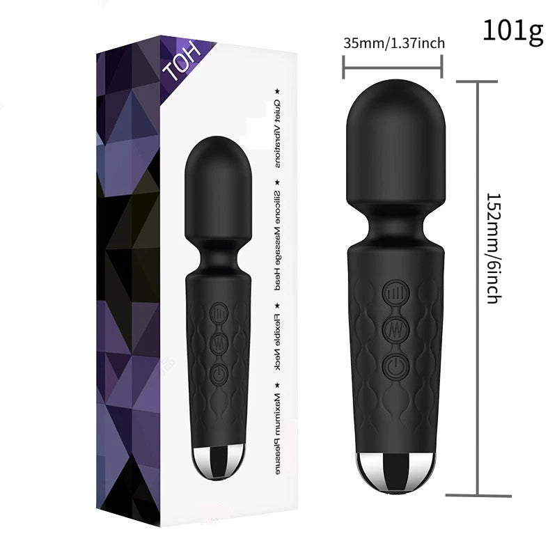 20-Mode Wand Vibrator Massager