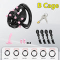 Male Chastity Cage Set