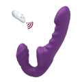 Strapless Dildo Vibrator with Remote