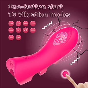 Silicone Finger G-Spot Vibrator