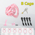 Male Chastity Cage Set