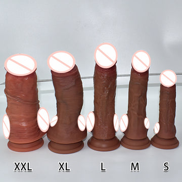 Liquid Silicone Suction Dildo