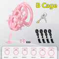 Male Chastity Cage Set