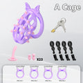 Male Chastity Cage Set