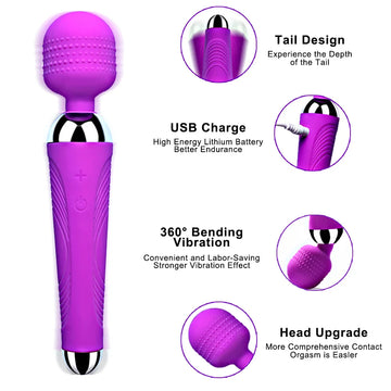 Ribbed G-Spot Magic Wand