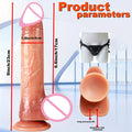 Telescopic Realistic Vibrator Dildo