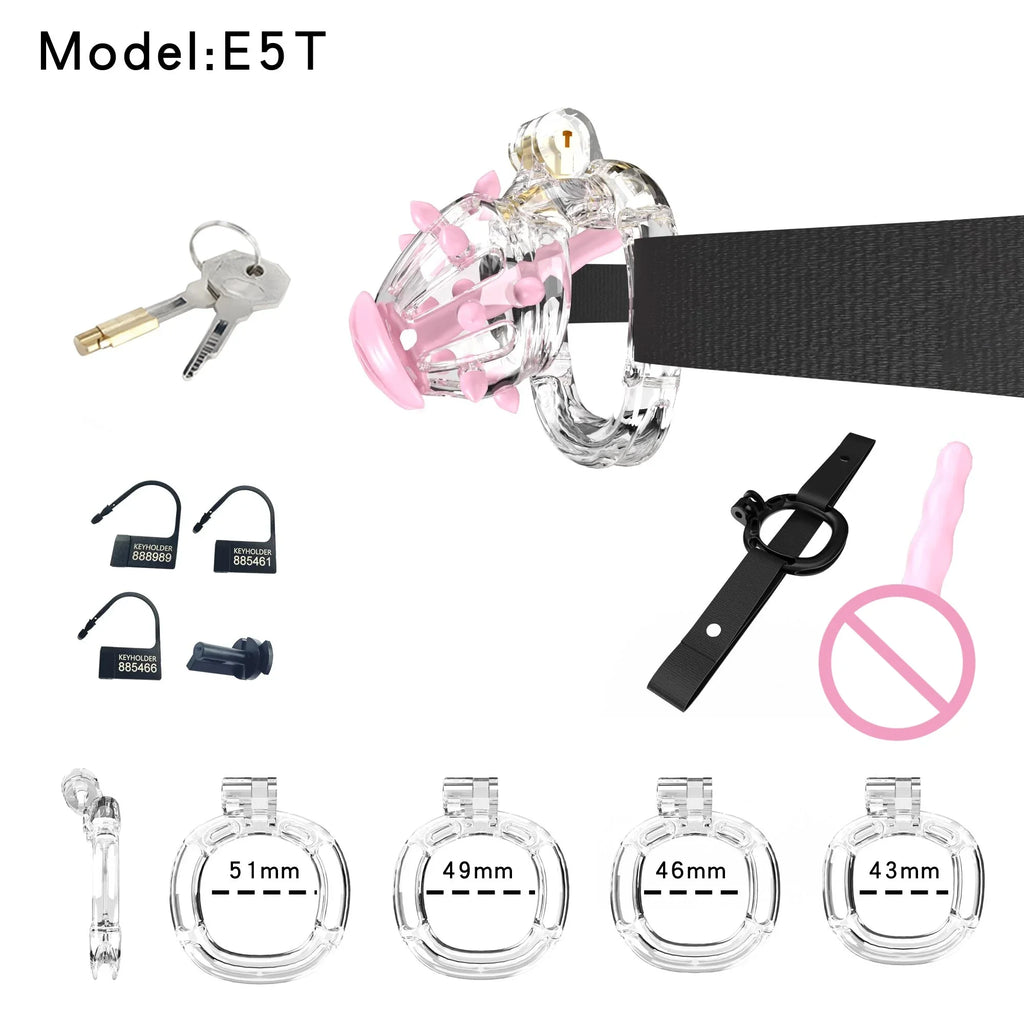 Barbed Chastity Cage Lock