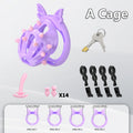 Male Chastity Cage Set