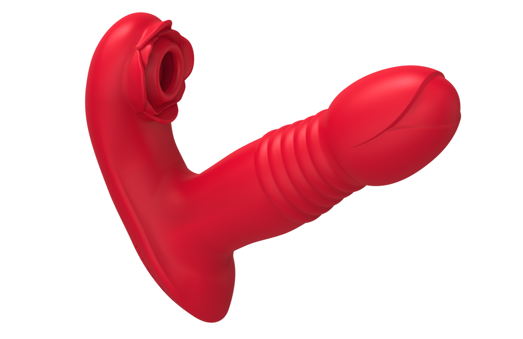 Rose Sucking Dildo Vibrator