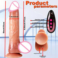 Telescopic Realistic Vibrator Dildo