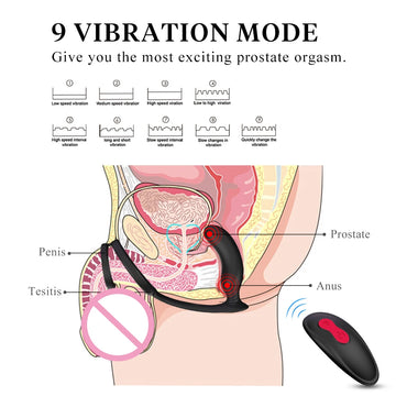 Male Prostate Massage Vibrator Silicone Stimulator for Men