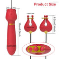 G-Spot Vibrator with Nipple Clamps