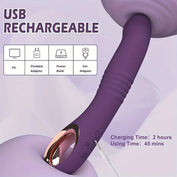 2-in-1 Vibrating Dildo