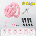 Male Chastity Cage Set