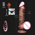 Telescopic Realistic Vibrator Dildo
