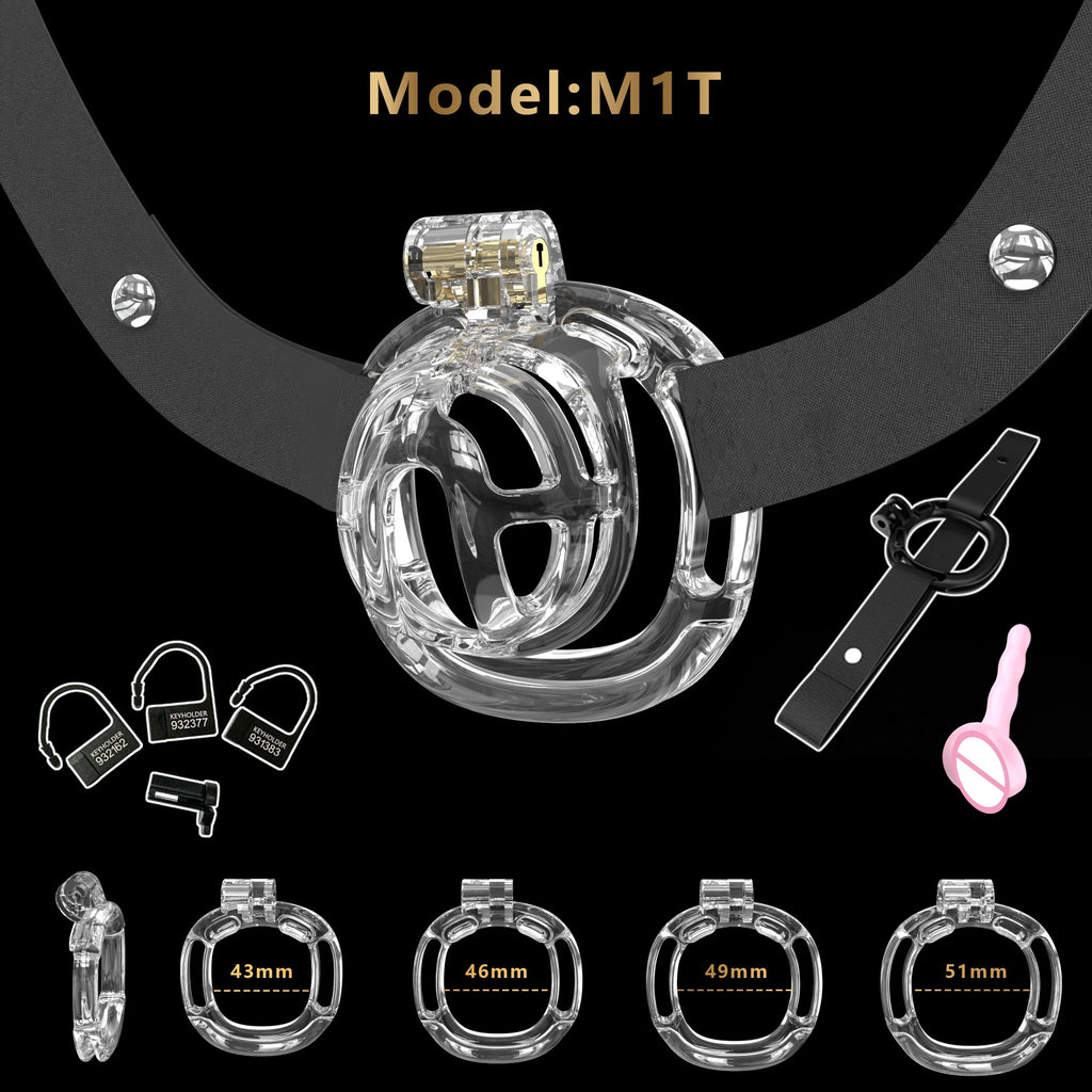 Clear Male Chastity Cage