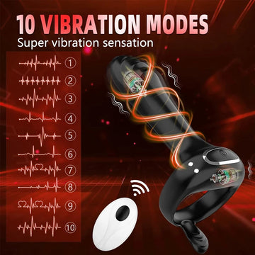 Remote Cockring Vibrator Massager