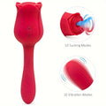 2-in-1 Rose Vibrator for Women
