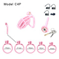 Honeycomb Pink Chastity Cage