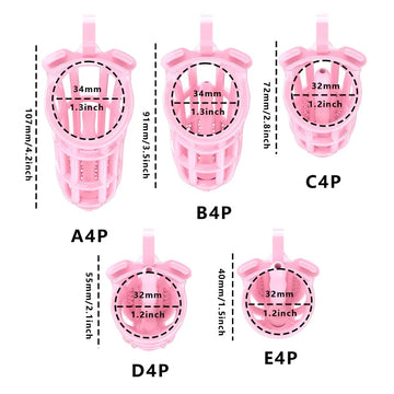 Honeycomb Pink Chastity Cage