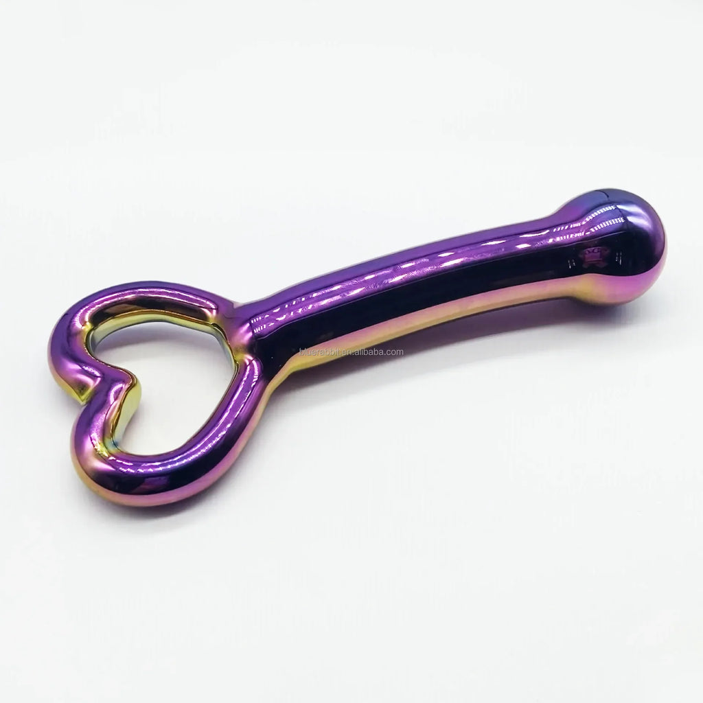 Multicolor Glass Dildo Plug