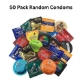 50 Assorted Random Trojan, Lifestyles, Crown, Trustex, Atlas, Rugby & More Condoms SAMPLE PACK