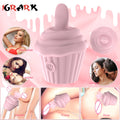 10 Modes Clitoral Cupcake Licking Vibrator For Women Female Clit Clitoris Vagina Stimulator Tongue Lick Sex Shop Toys Goods for Adults