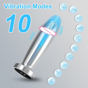 Metal APP Anal Plug Vibrator Wireless Bluetooth Remote Control Butt Plug Massager Anal Trainer Sex Toys for Women Men Adult 18