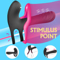 Cupid's Secrets Vibrating Cock Ring Dual Penis Ring Premium Stretchy Cock Ring Longer Harder Stronger Erection Enhancing Sex Toys For Couples