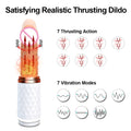 Thrusting Dildo Vibrator Automatic G spot Vibrator with Suction Cup Sex Toy for Women Hand-Free Sex Fun Anal Vibrator for Orgasm