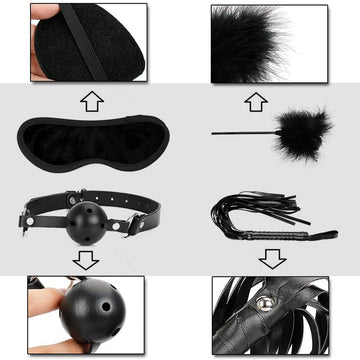 28pcs Super Red PCS BDSM Sexy Leather Kits Adults Sex Toy Set for Women Men Handcuffs Nipple Clamps Whip Spanking Sex Metal Anal Plug Vibrator Butt