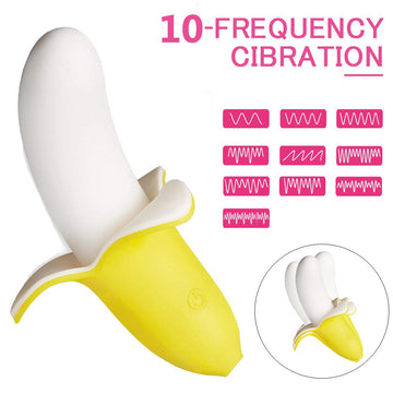 Banana Bliss Vibrator G-spot Vaginal Stimulator Clitoral Vibrator Soft Silicone Dildo Female Masturbator Adult Sex Toy for Woman