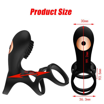Cupid's Secrets Vibrating Cock Ring Stronger Erection Enhancing Penis Ring Premium Stretchy Cock Ring Longer Harder Sex Toys For Man Couples