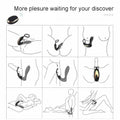 APHRODISIA Wireless Remote Male Prostate Massager Silicone Anal Butt Plug Penis Rings With Cockring 10 Speed Sex Toys For Men