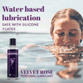 8oz Personal Lubricant Water Based Lube Long Lasting Uni-Sex Lube USA Velvet Rose